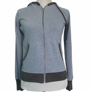 Champion blue heather zipped hoodie size small